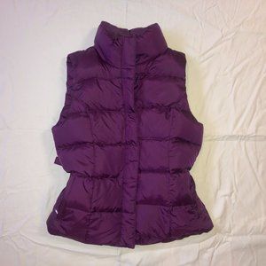 Eddie Bauer Purple Goose Down Puffer Vest